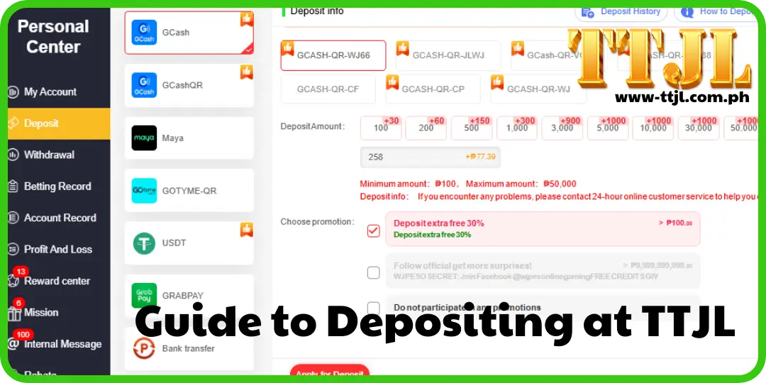 Guide to Depositing at TTJL